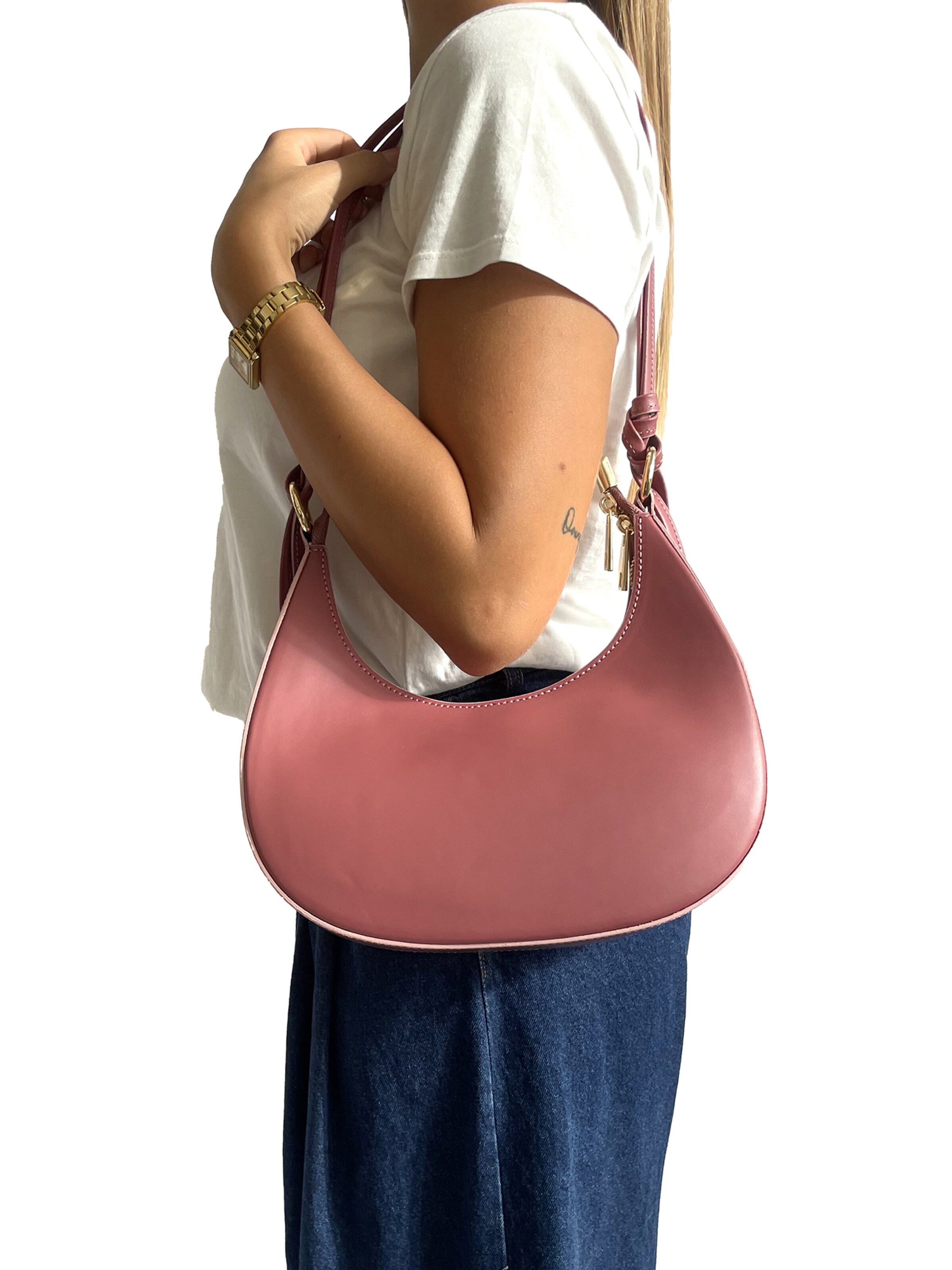 CHICCA BORSE Schoudertas in Roze: voorkant