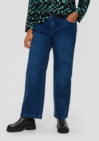 TRIANGLE Wide leg Jeans in Blue: front