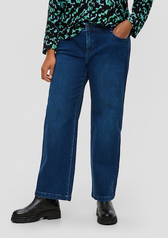 TRIANGLE Wide leg Jeans in Blue: front