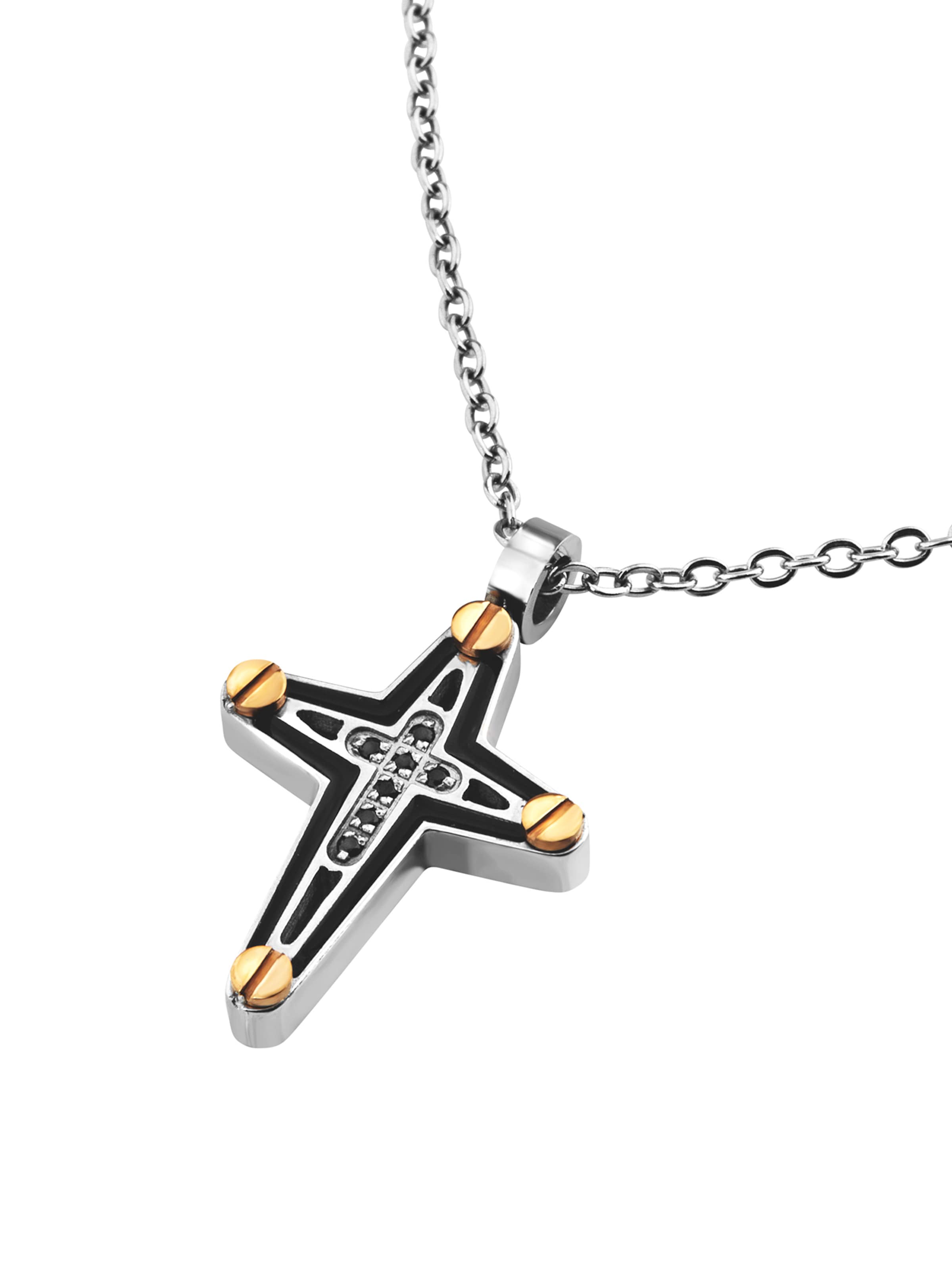 Breil Ketting 'Ceramic Brick' in Zilver