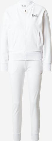 EA7 Emporio Armani Tracksuit in White: front