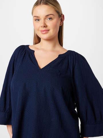 Vero Moda Curve Blus 'Elsa' i blå