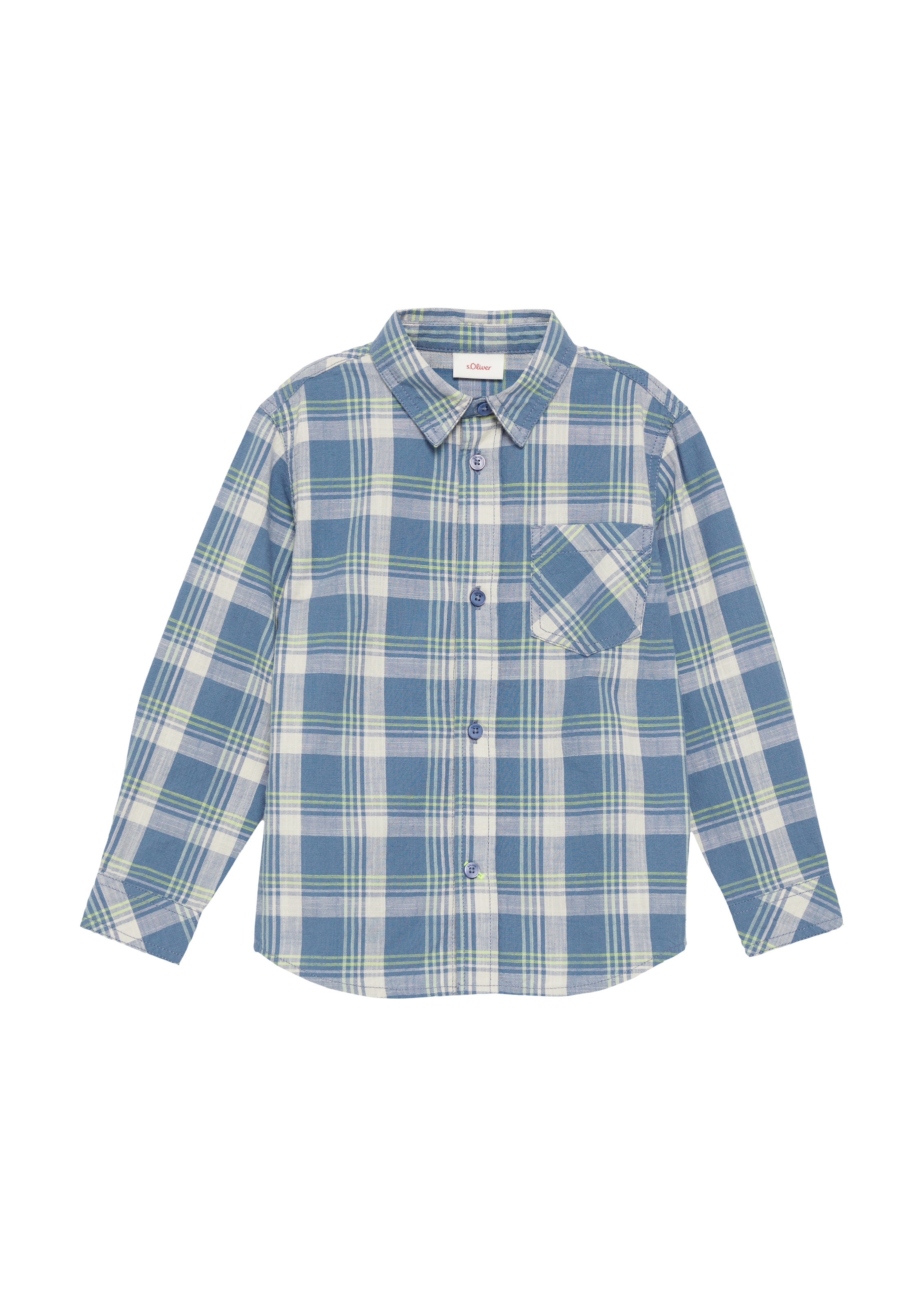 s.Oliver Regular fit Srajca | modra barva: sprednja stran