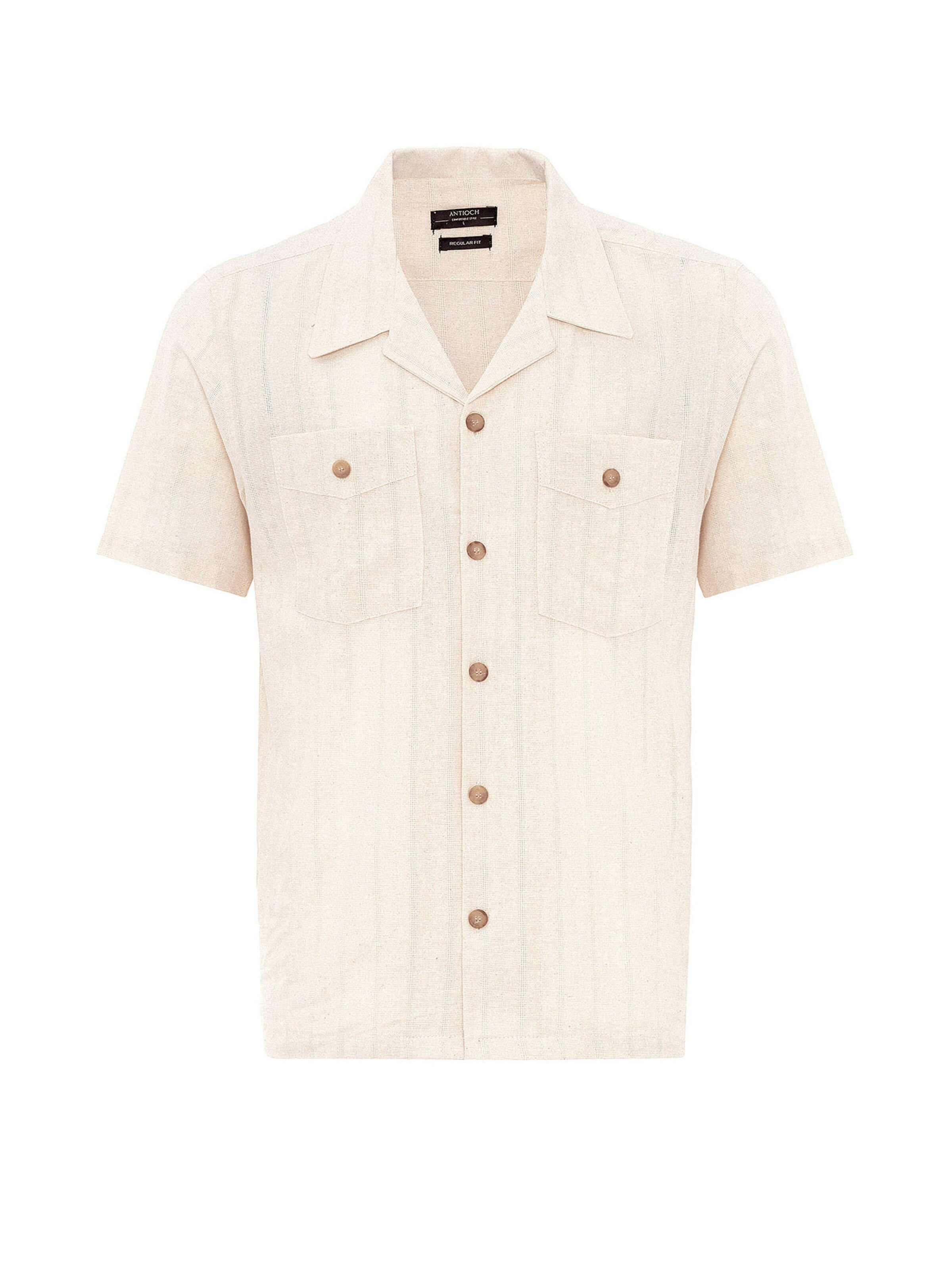 Antioch Regular Fit Skjorte i beige: forside