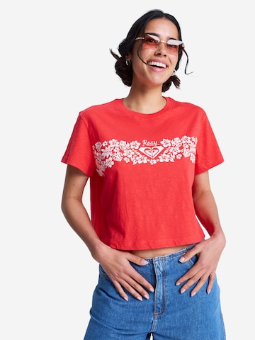 Tricou 'Endless Weekends' de la ROXY pe roșu: față