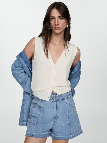MANGO Regular Shorts 'Delia' in Blau: Vorderseite