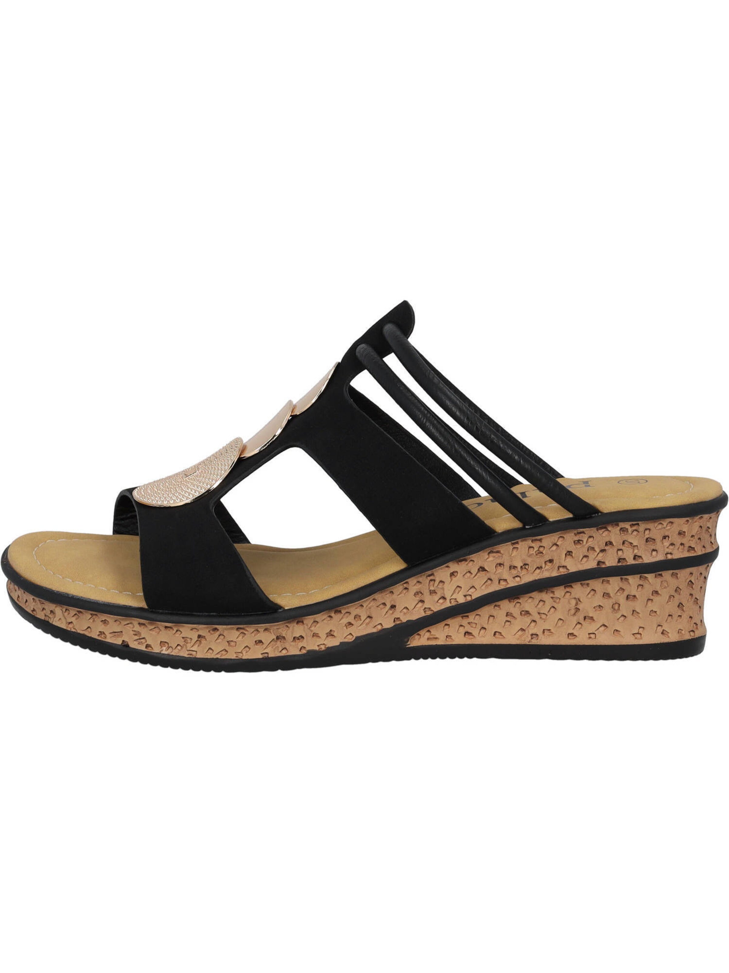 Palado Pantoletter 'Siolma' i sort: forside