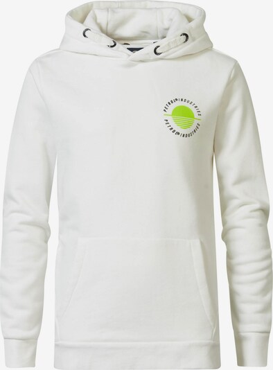Petrol Industries Sweatshirt 'Seabreeze' in limone / weiß, Produktansicht