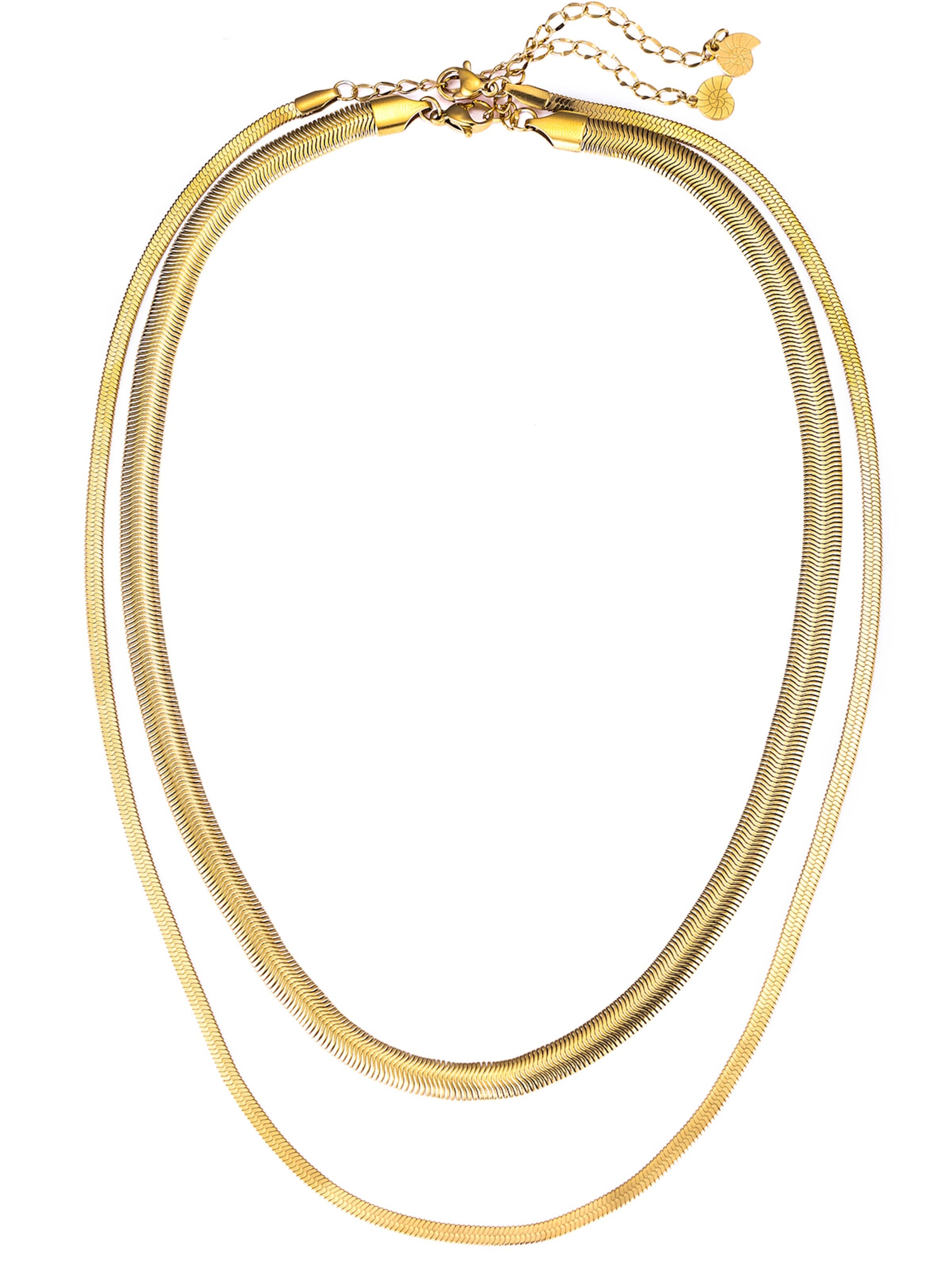 Hey Happiness Kette 'Duologue'‌‌‌ in Gold