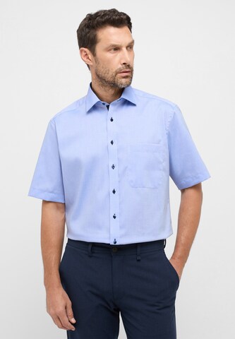 ETERNA Comfort fit Button Up Shirt in Blue: front