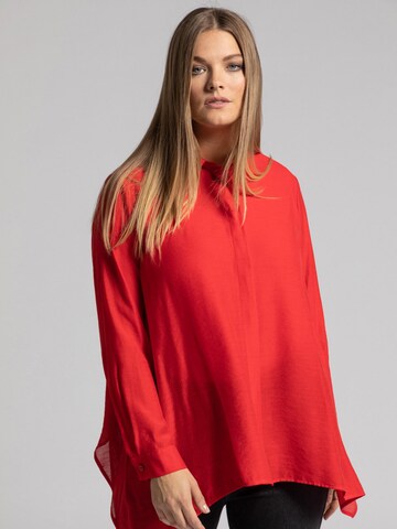 Ulla Popken Blouse in Rood: voorkant