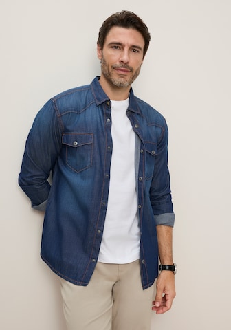 ARIZONA Regular fit Button Up Shirt in Blue: front