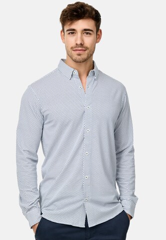 Coupe regular Chemise 'Olimak' INDICODE JEANS en bleu : devant