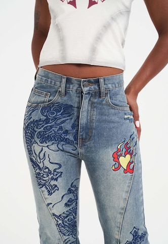 Loosefit Jean Ed Hardy en bleu