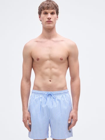 Calvin Klein Swimwear Hlače za k noši | modra barva: sprednja stran