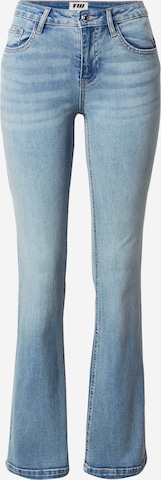 Jeans de la Tally Weijl pe albastru: față