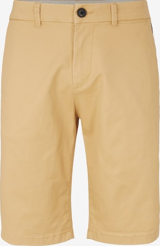 Pantalon chino TOM TAILOR DENIM en beige : devant