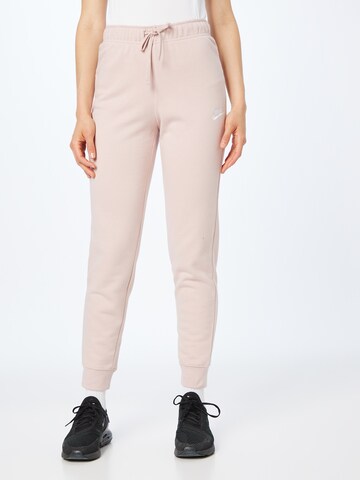 Nike Sportswear Tapered Trousers in Pink: front