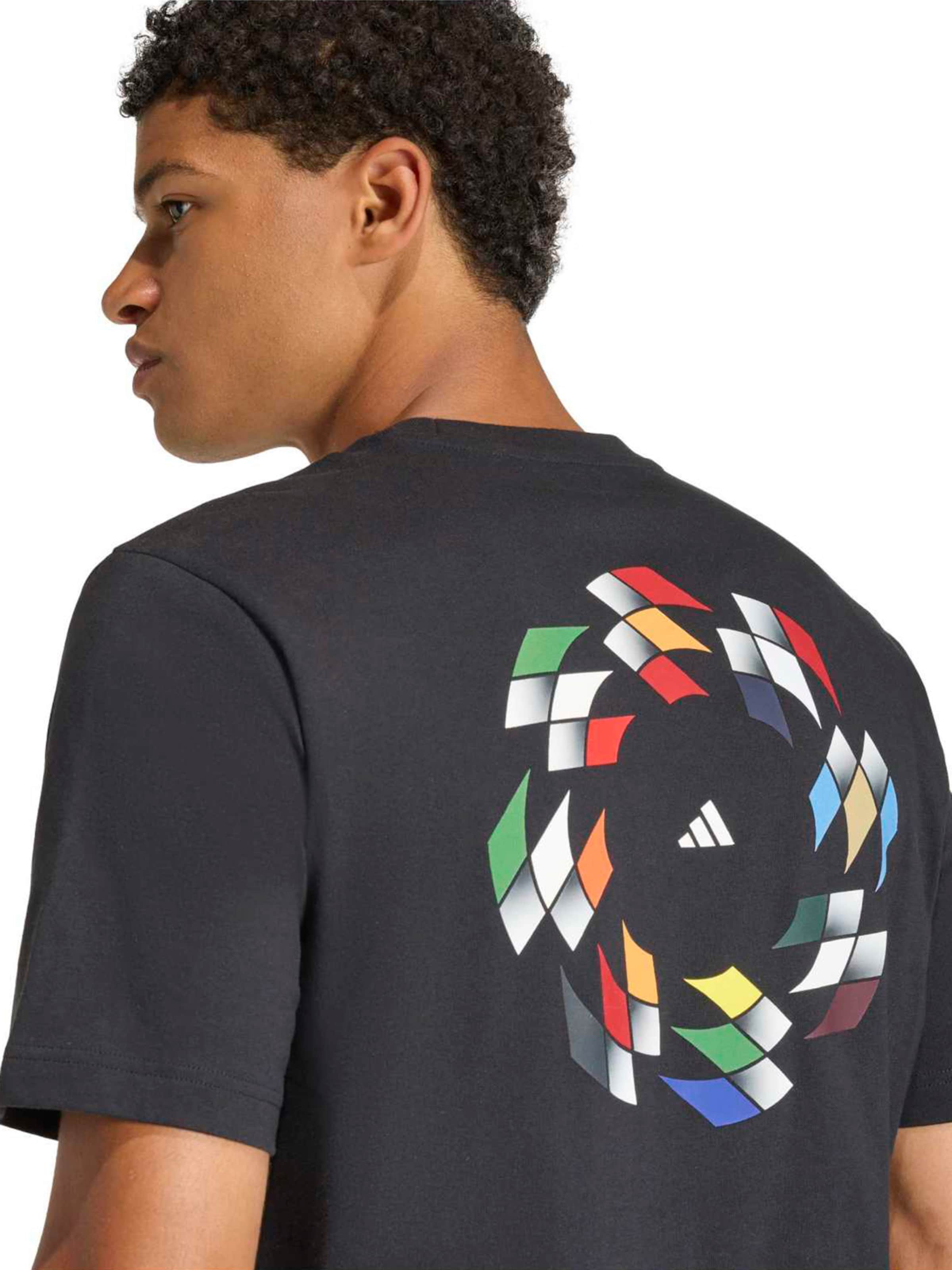 ADIDAS SPORTSWEARTehnička sportska majica 'HOUSE OF TIRO NATIONS' - crna boja