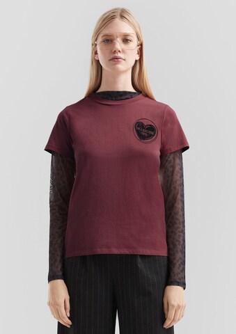 T-shirt QS en rouge : devant
