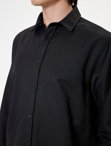 Koton Regular fit Button Up Shirt in Black