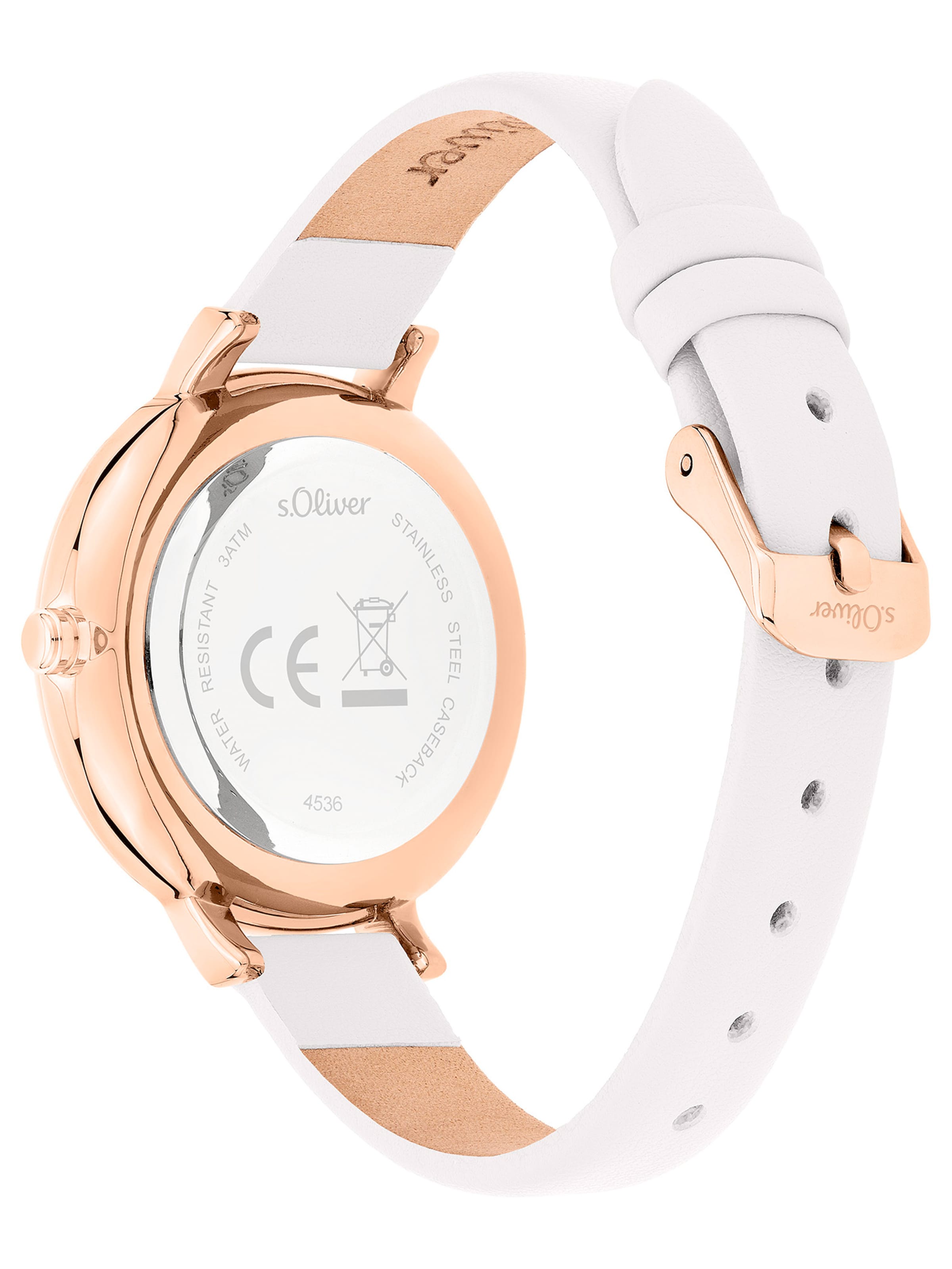 s.Oliver Analog watch in White
