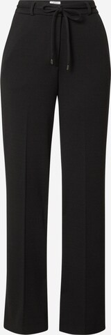 s.Oliver BLACK LABEL Wide leg Παντελόνι σε μαύρο: μπροστά