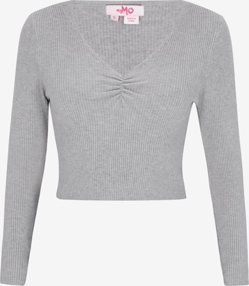 MYMO Pullover 'Comfy' in Grau: Vorderseite
