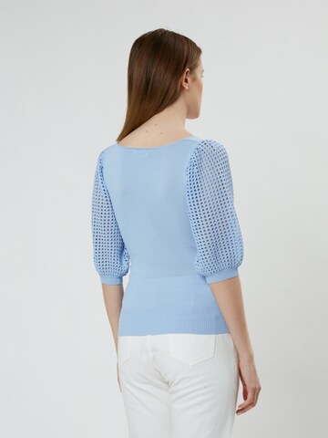 Pull-over Influencer en bleu