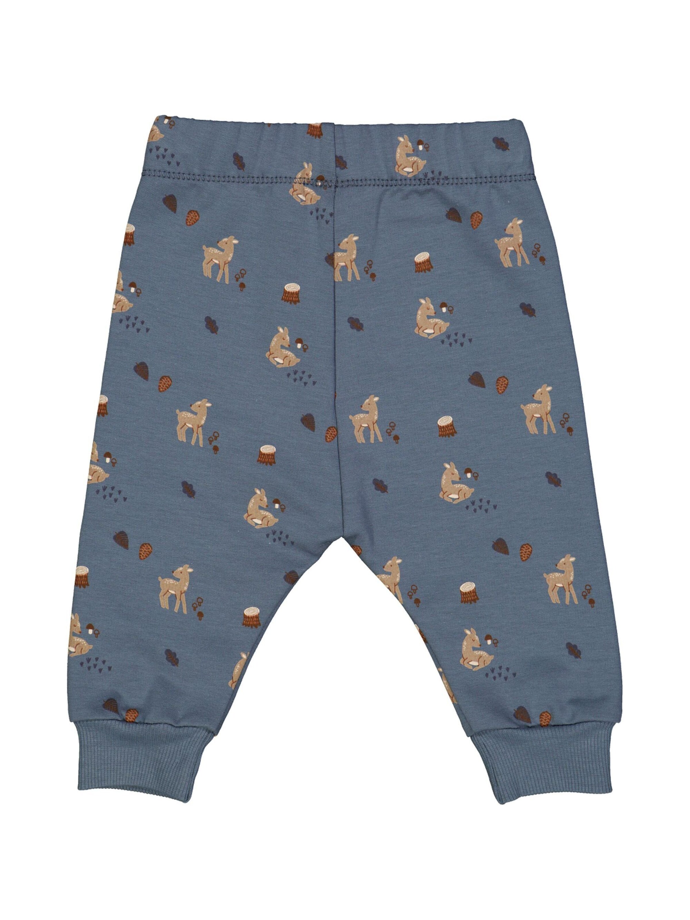 Effilé Pantalon Müsli by GREEN COTTON en bleu