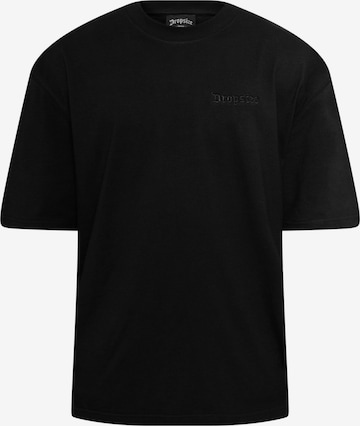 T-Shirt Dropsize en noir : devant