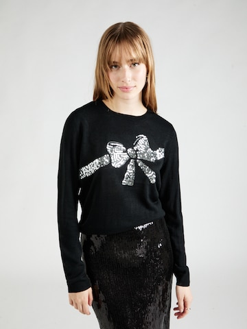 Pull-over 'XMAS' ONLY en noir : devant