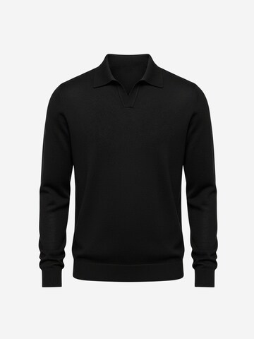 Il Lanificio Sweater in Black: front
