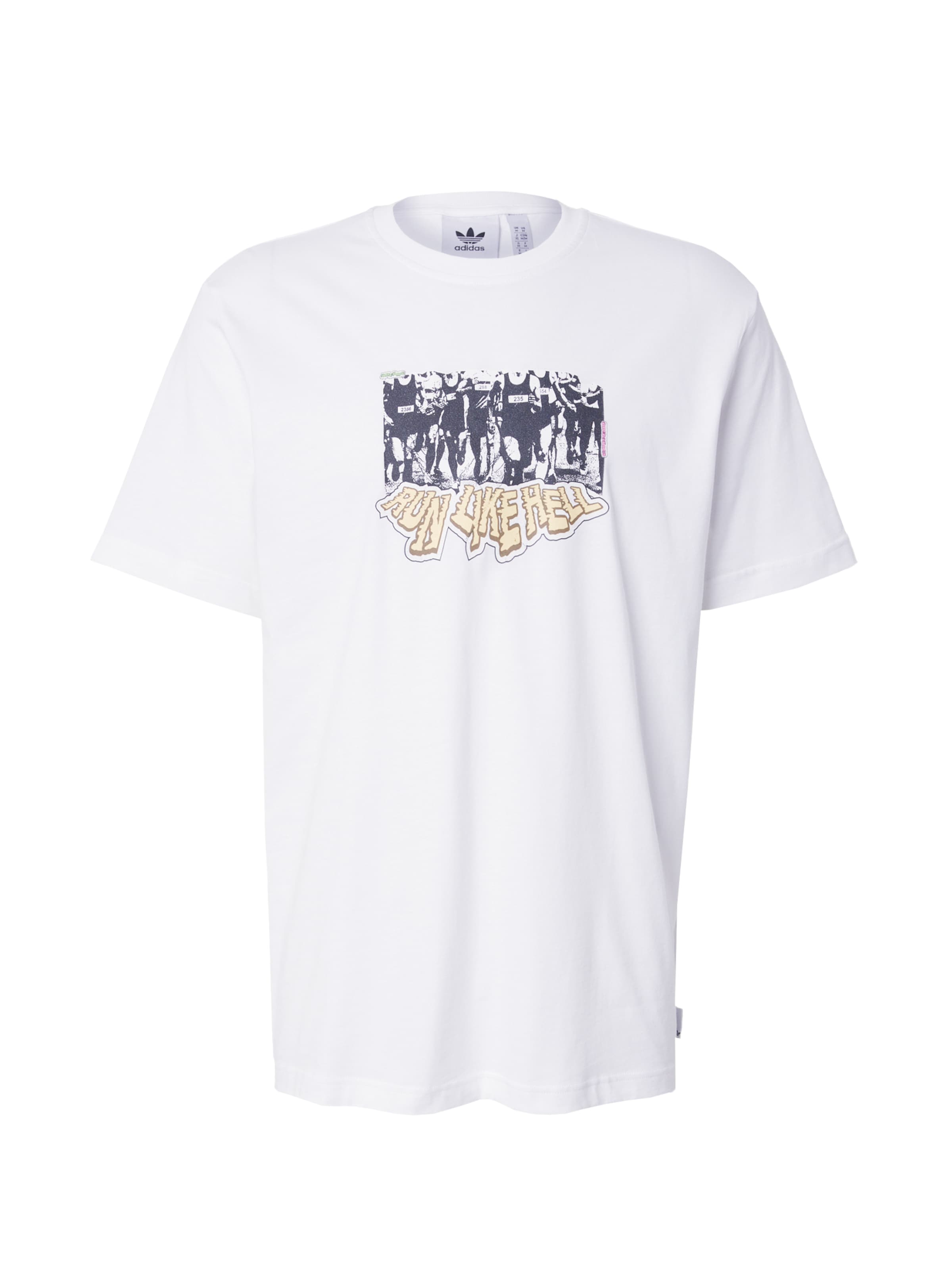 ADIDAS ORIGINALS Broek 'Q12' in Wit: voorkant