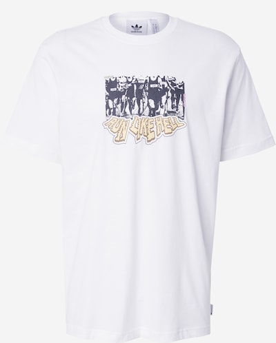 Kelnės 'Q12' iš ADIDAS ORIGINALS, spalva – geltona / juoda / balta, Prekių apžvalga