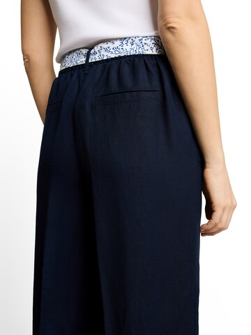 TOM TAILOR Wide leg Broek in Blauw