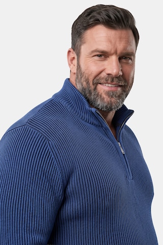 Men Plus Trui in Blauw