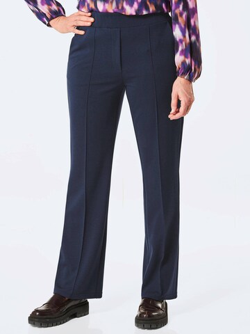 Goldner Regular Broek 'VERA' in Blauw: voorkant