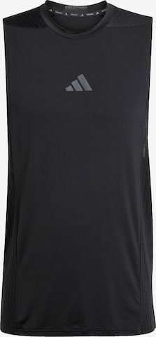 ADIDAS PERFORMANCE Performance Shirt 'Designed For Training Intensity' in Black: front