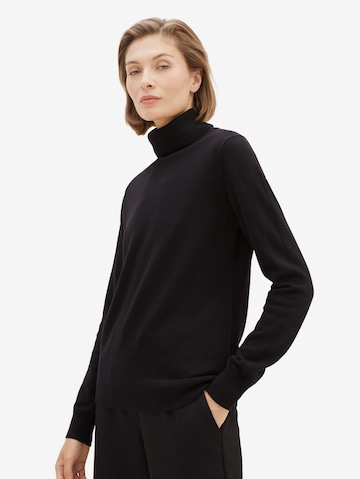 TOM TAILOR Sweater in Black