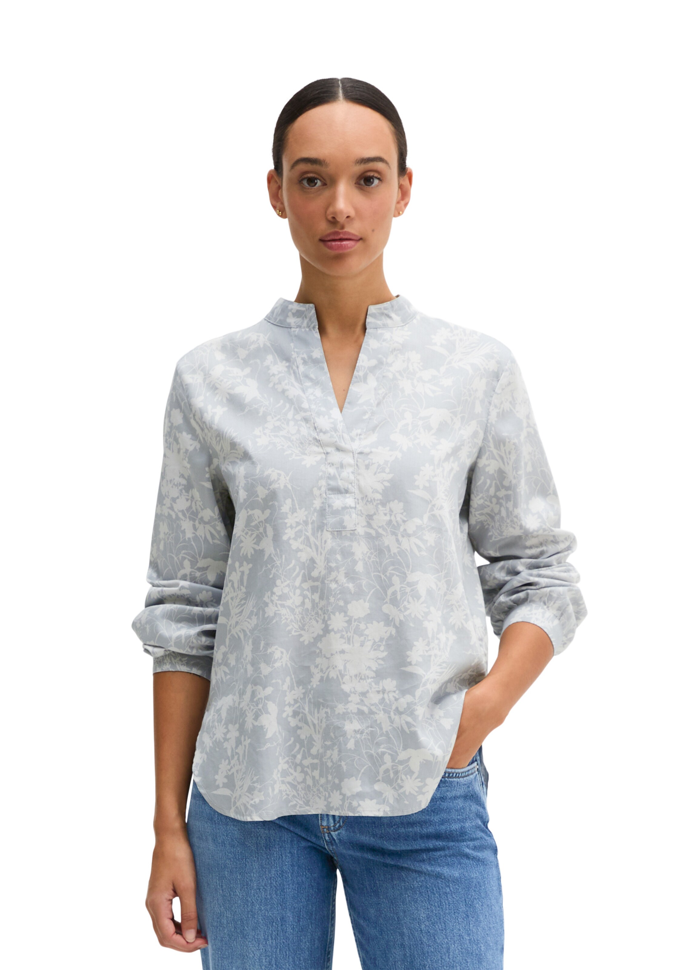 Marc O'Polo Blouse in Blauw: voorkant