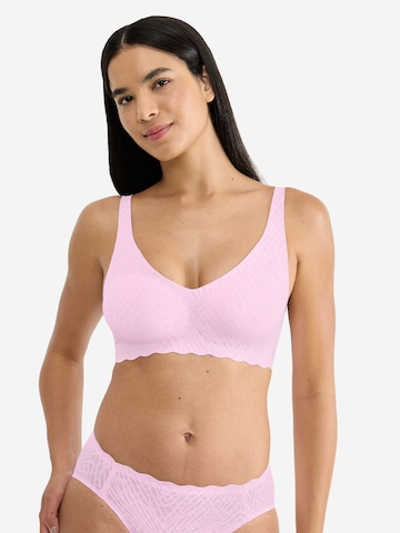 Bustier Soutien-gorge ' Blue ZERO Feel Bliss ' SLOGGI en rose : devant