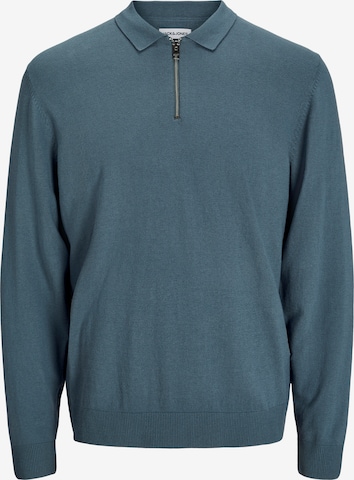Pull-over 'JJEEmil' JACK & JONES en bleu : devant