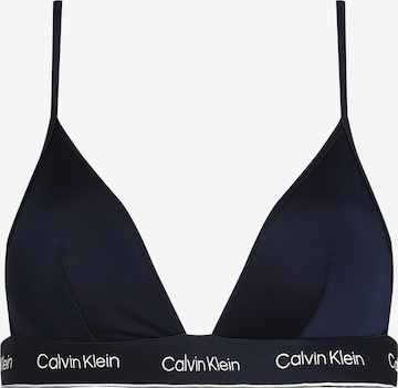 Triangle Hauts de bikini 'Meta Legacy' Calvin Klein Swimwear en bleu : devant