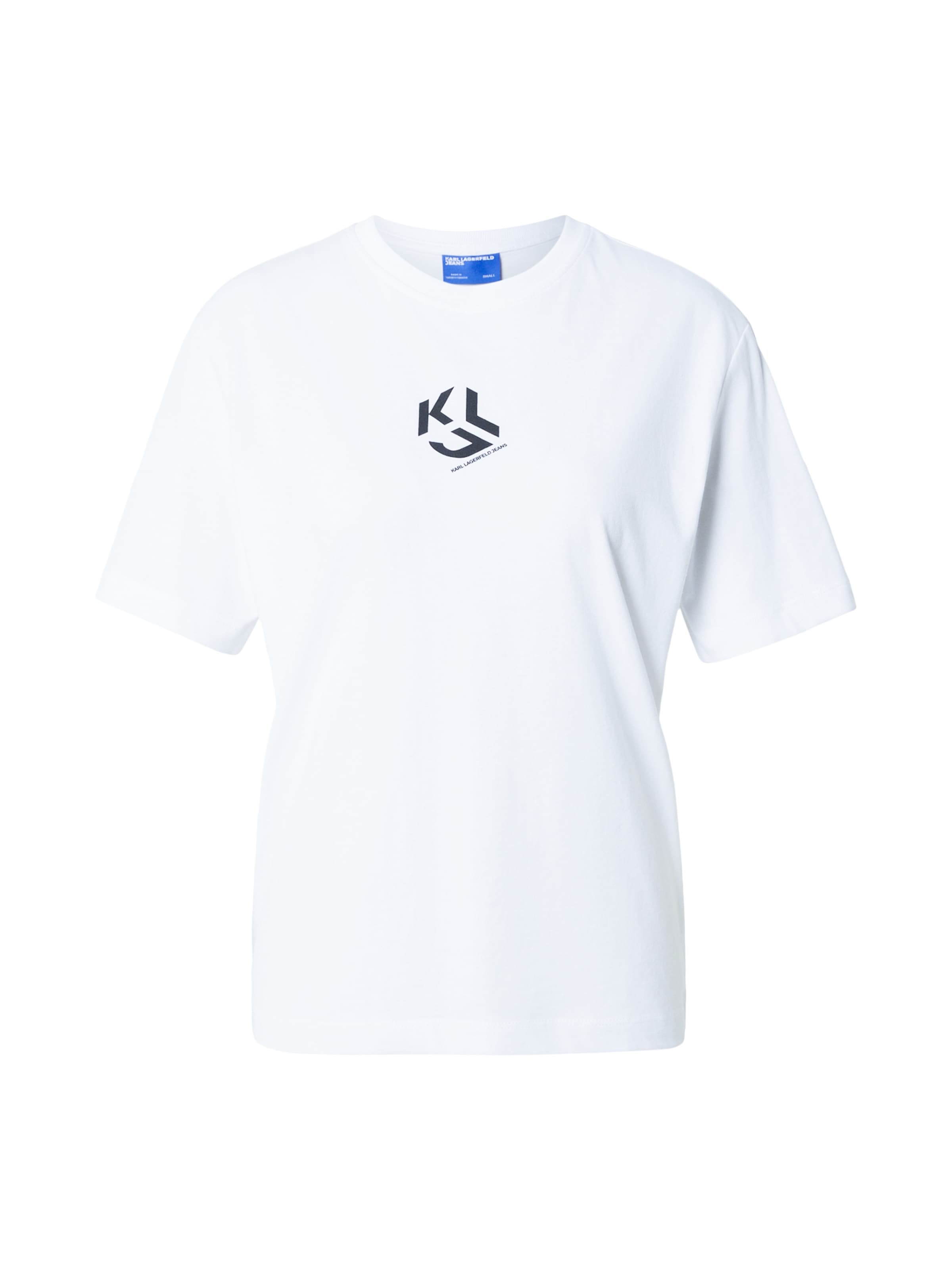 Tricou de la KARL LAGERFELD JEANS pe alb: față