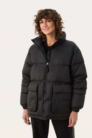 Part Two Winterjacke 'Leila' in Schwarz: Vorderseite