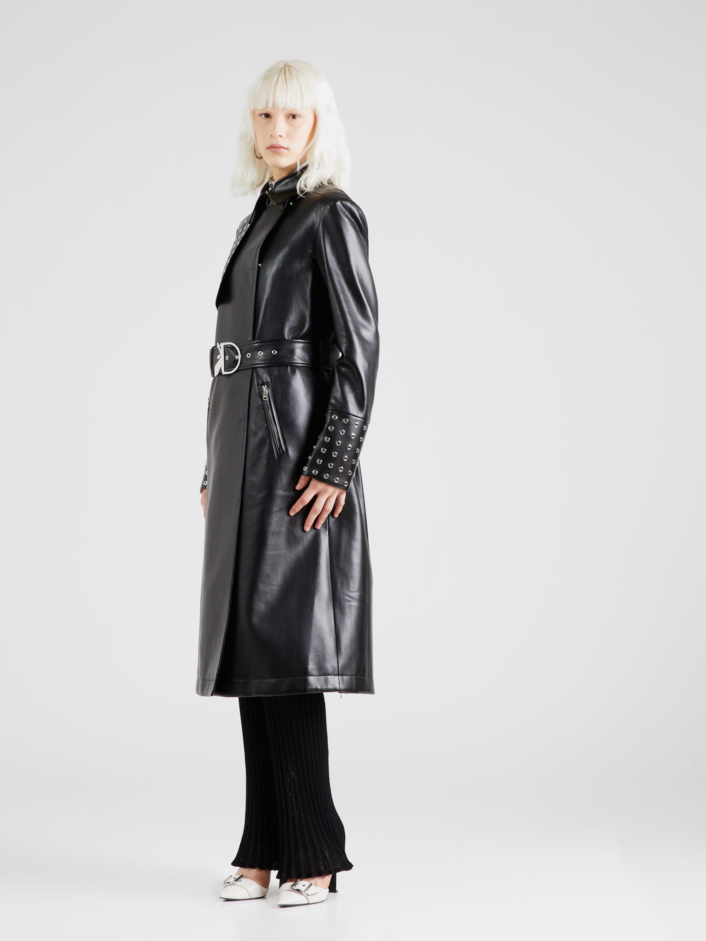 Manteau mi saison PATRIZIA PEPE en Noir ABOUT YOU
