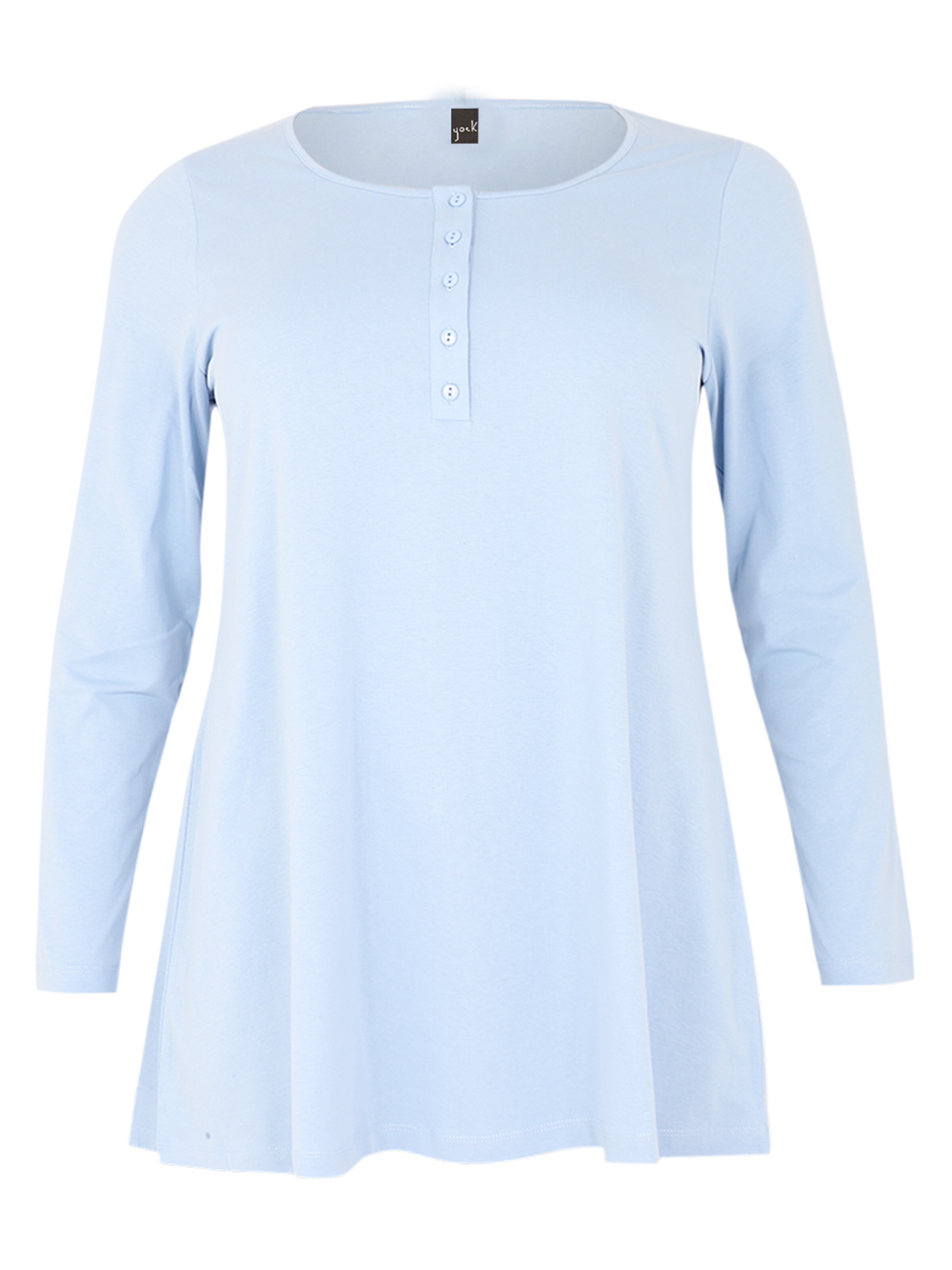 YOEK Shirt in Blauw: voorkant