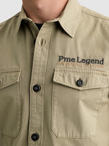 Regular fit Camicia 'Overshirt with back print' di PME Legend in verde