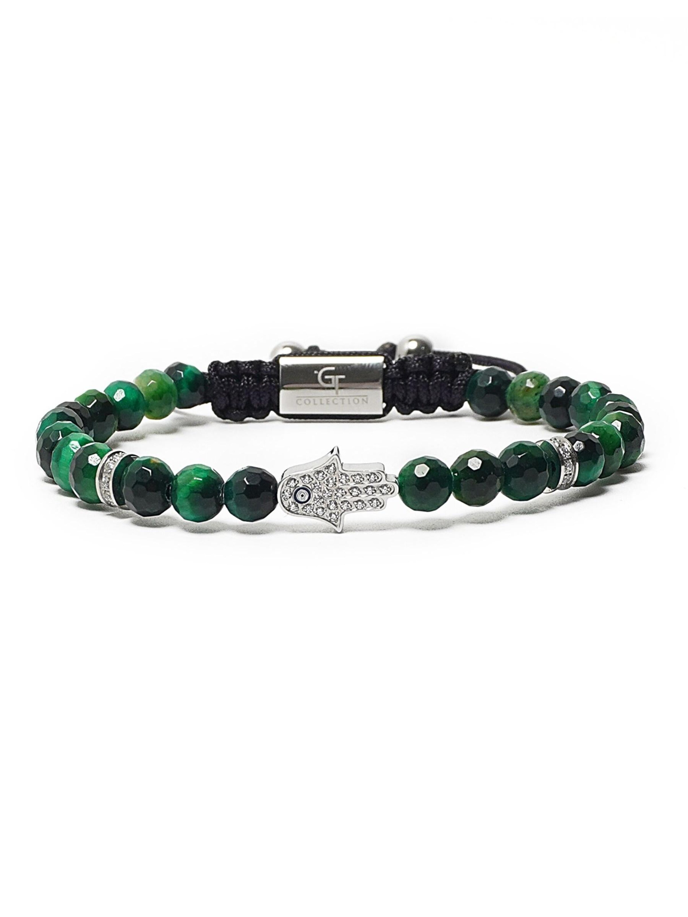 GT Collection - Pulsera 'Hamsa Hand' en verde